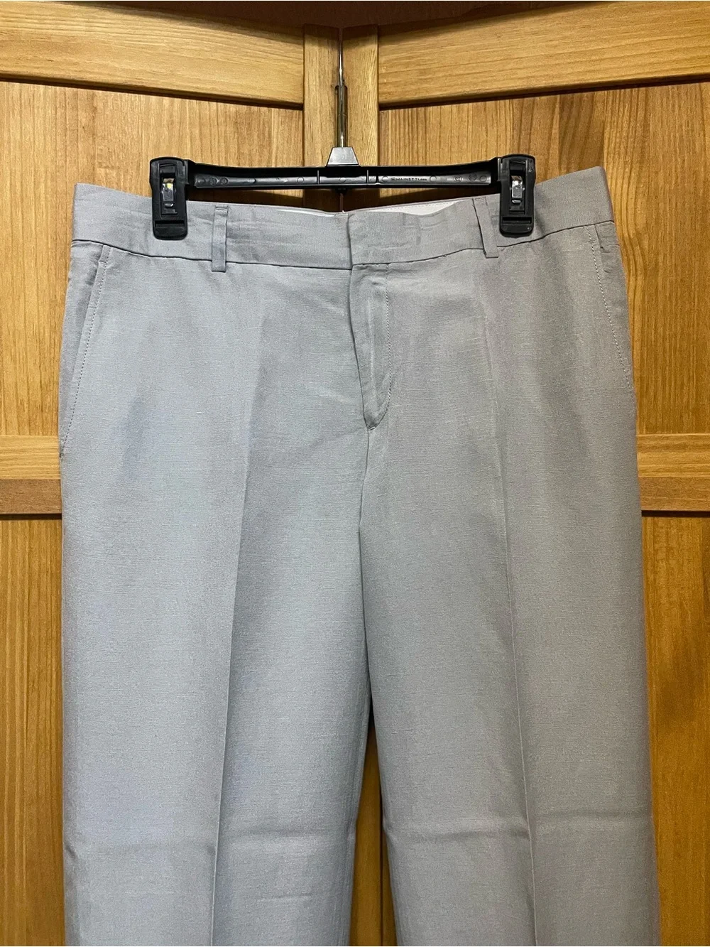 Banana Republic Women’s Light Gray Linen Blend Trouser Pants